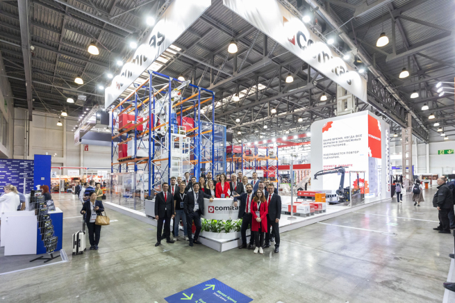 COMITAS впервые представил на CeMAT RUSSIA 2024 действующий кран-штабелер, систему 3D-шаттл и кроссбелт собственной разработки COMITAS впервые представил на CeMAT RUSSIA 2024 действующий кран-штабелер, систему 3D-шаттл и кроссбелт собственной разработки