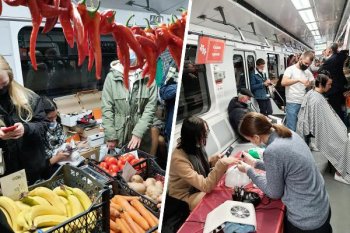 Вагон киевского метро превратили в торгово-развлекательный центр (видео) Вагон киевского метро превратили в торгово-развлекательный центр (видео)