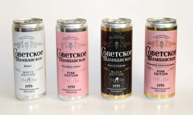 «Советское шампанское» начали выпускать в алюминиевых банках «Советское шампанское» начали выпускать в алюминиевых банках