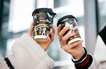 В Cofix создали стаканы для кофе в честь МЦД В Cofix создали стаканы для кофе в честь МЦД