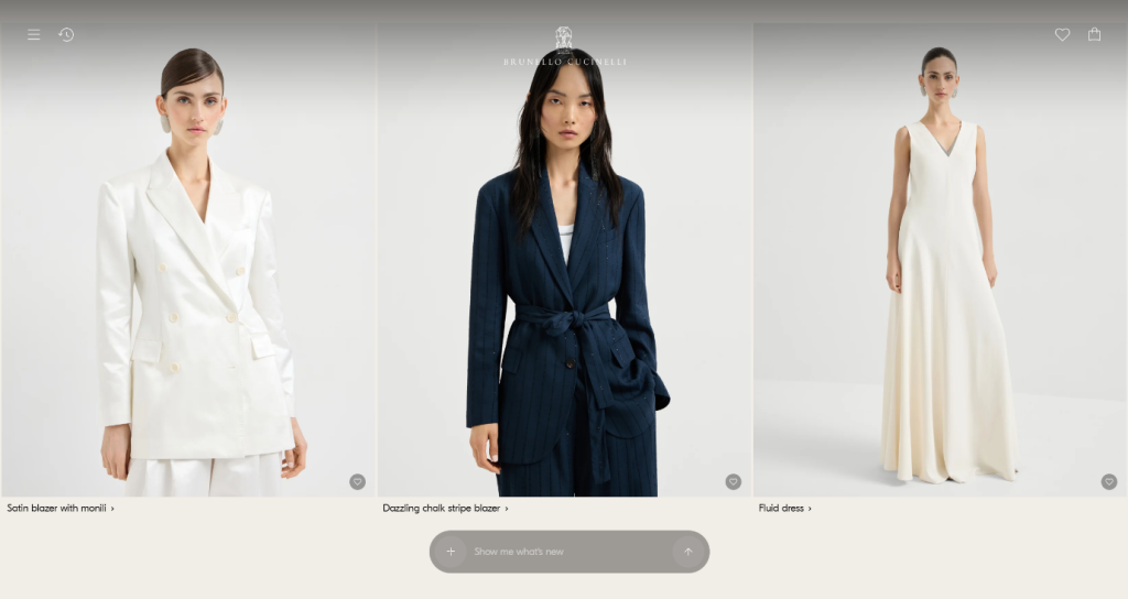 Всё наоборот: как Brunello Cucinelli создал интернет-магазин с «непривычной» архитектурой (и что получилось) Всё наоборот: как Brunello Cucinelli создал интернет-магазин с «непривычной» архитектурой (и что получилось)